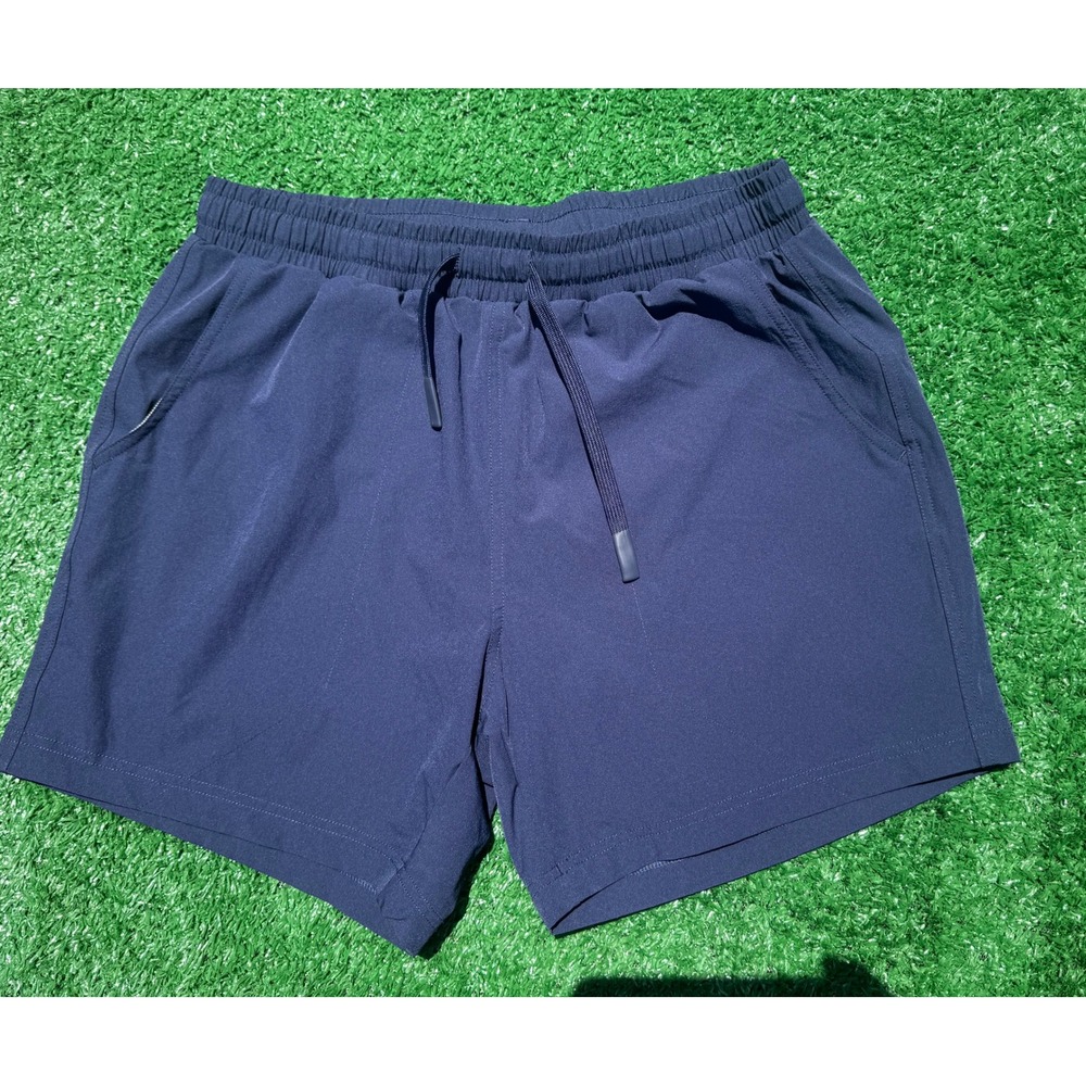 Bearbottom Mens Stretch Shorts Navy Blue 5.5 Inch Inseam Size Medium M